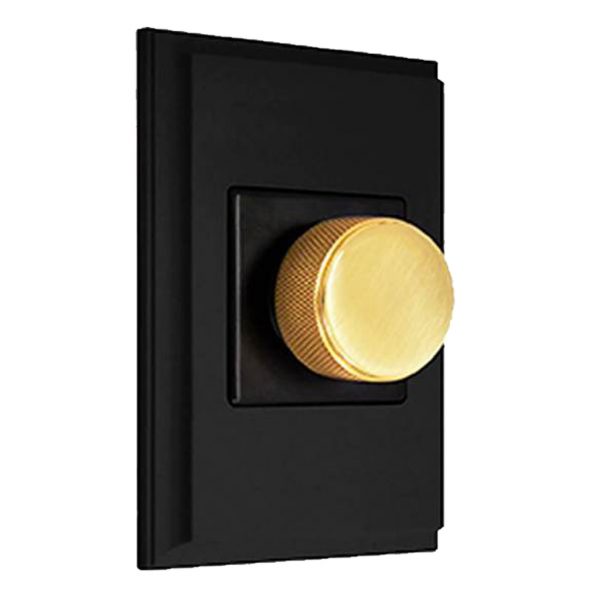 MARCO SWITCH IN BLACK WITH ROTARY DIMMER